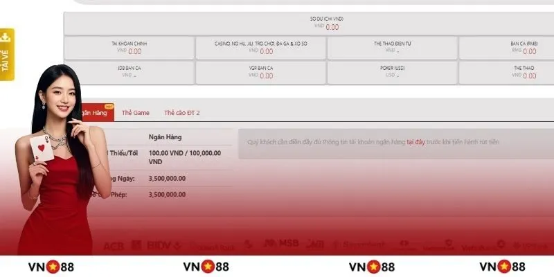 VN88 quy định rõ về điều kiện rút tiền