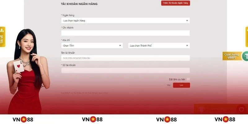 Rút tiền VN88 đơn giản chỉ với 3 bước